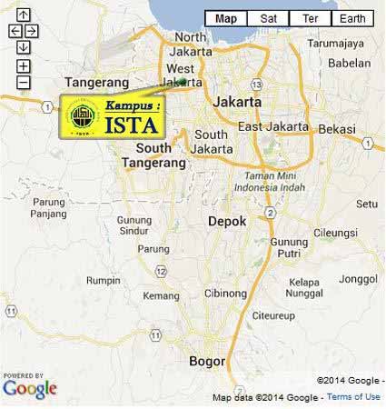 Lokasi Kampus & Peta (Google Map) ISTA Jakarta Nomor