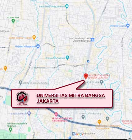 Location Lecture (Google Map) Universitas Mitra Bangsa Nomor
